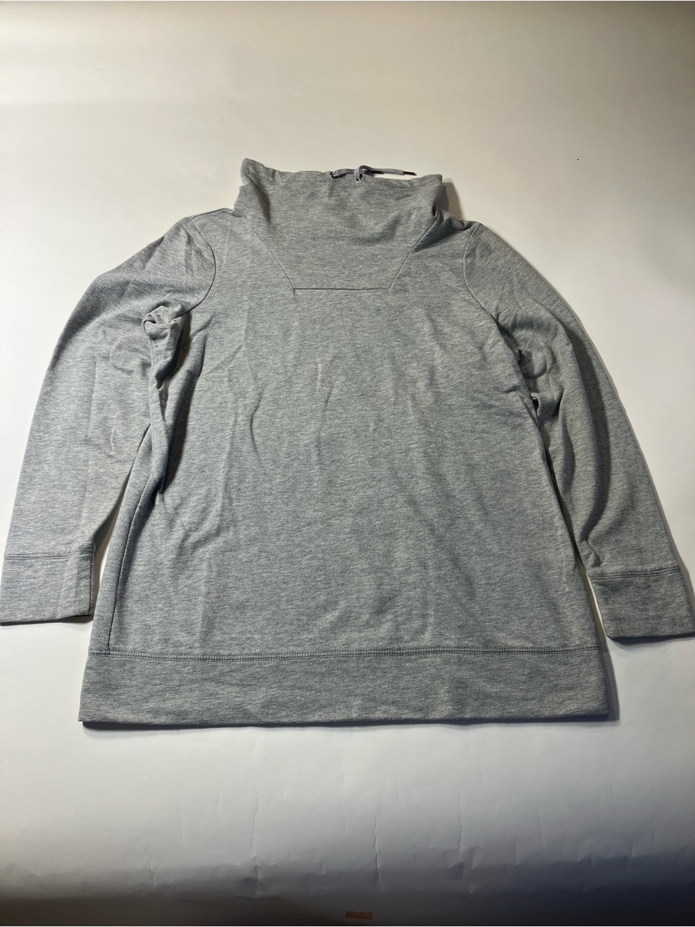 Chadwicks Light Heather Gray Cowl Neck Sweater